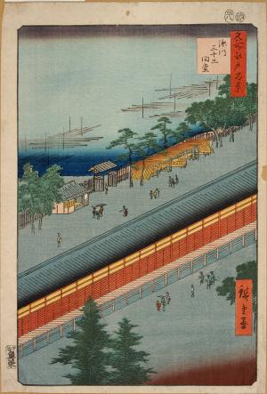 One Hundred Famous Views of Edo: Fukagawa Sanjūsangen-dō