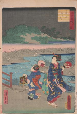 Thirty-six enjoyments of Edo: Fireflies at Ochiai