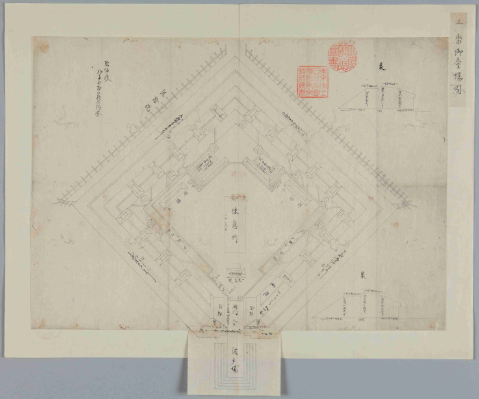 Specification Drawings for Odaiba in Shinagawa, Edo (4) No.3 Odaiba