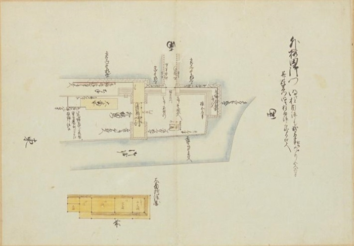 Illustrations of Edo Castle Exterior Gates (3) Sakurada Gomon Outer Gate