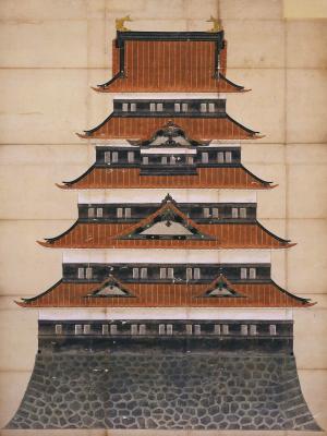 Illustration of the Palace Façade of Edo Castle (Edo-jō Godenshu Shōmenn no Ezu)