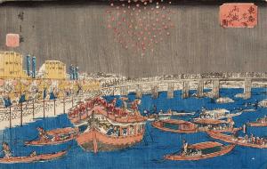 Tokyo Metropolis, Illustration of Ryōgoku Fireworks (Tōto Meisho Ryōgoku Hanabi no Zu)