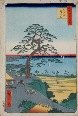 One Hundred Famous Views of Edo: Hakkei-zaka and Yoroikake-no-Matsu